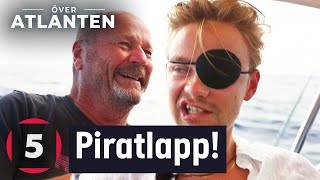 Hampus Hedström blir en äkta pirat när han måste ha ögonlapp  Över Atlanten  Kanal 5 [upl. by Weirick]