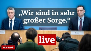 Vierte Welle und SüdafrikaVariante Spahn und Wieler fordern Kontaktbeschränkungen  WDR aktuell [upl. by Oicul]