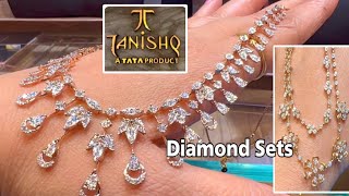 Tanishq Latest 2023 Diamond Necklace Set Designs With PriceDiamond NecklaceDiamond jewellerydeeya [upl. by Cello]