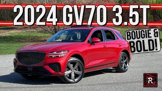 The 2024 Genesis GV70 35T Sport Prestige Is Strikingly Posh Compact Luxury SUV [upl. by Fihsak]