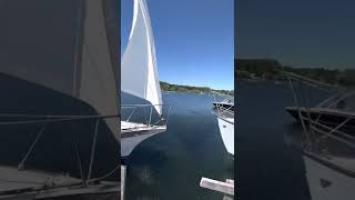 Bayfield 25 Sailing From Hindsons Marina on Georgian Bay [upl. by Chanda]