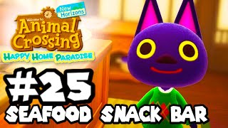 Animal Crossing Happy Home Paradise  Part 25  Seafood Snack Bar [upl. by Vaclava]