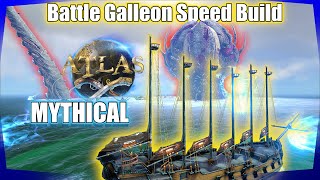 ATLAS  Mythical Kraken Battle Galleon  Speed Build  Official [upl. by Seniag]