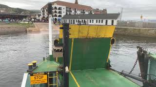 Onboard MV Isle of Cumbrae Arriving at Largs [upl. by Yelsek180]