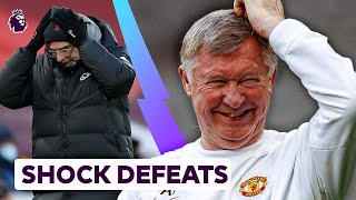 Biggest SHOCK Defeats In Premier League History 😱 [upl. by Ahsikar]