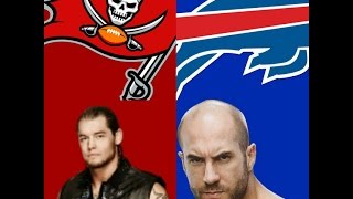 Baron Corbin Vs Cesaro Round 1 Match 11 NFL Blitz PPV [upl. by Jimmie]