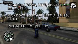 Pedestrian Riot Cheat  Grand Theft Auto San Andreas Remastered Definitive Edition [upl. by Maziar237]