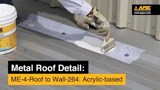 ME 4 Roof to Wall Repair with APOC 264 amp Incredible Tape [upl. by Renruojos3]