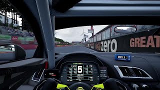 ACC Zolder Audi R8 LMS GT4 2016 Dry Track Guide Hotlap  Telemetry [upl. by Ittam340]