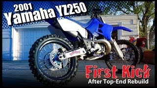 ROS  YZ250 First Kick After Top End Rebuild [upl. by Garrett434]