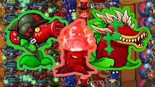 PvZ 2 Fusion 214  Super Gatling Cherry King Torch Cerryzilla Mode Survival Hard [upl. by Ykvir]