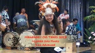 2013 Manahere I Ori Tahiti Myshka 81 1st Place amp Overall Vahine 912 Advance [upl. by Annie]