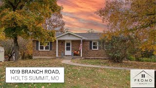 Central Missouri Home Tour  1019 Branch Road Holts Summit [upl. by Jessalin]