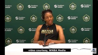 Nneka Ogwumike quotIm excited to get our full team backquot [upl. by Doowrehs]