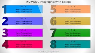 4Create 8 step NUMERIC infographicPowerPoint PresentationGraphic DesignFree Template [upl. by Namilus]