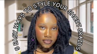 SIMPLE NATURAL HAIRSTYLE FOR BLAÇK GIRLS  5 EASY WAYS TO STYLE YOUR LOC [upl. by Linea]