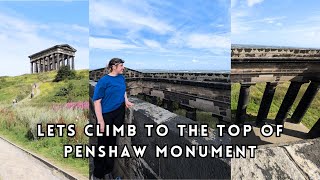 LETS CLIMB TO THE TOP OF PENSHAW MONUMENT [upl. by Cazzie]