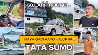 50 lakh ko naya gadi dekhaudai hiniyo🤪 New TATA Sumo gadi aayo hajur😂 [upl. by Merrie158]