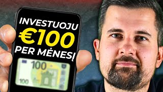 Jei investuočiau 100€mėn  Koks būtų mano pasirinkimas [upl. by Kamila]