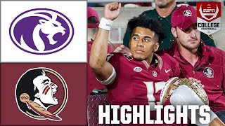 North Alabama Lions vs Florida State Seminoles  Full Game Highlights [upl. by Eladnor180]