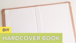 DIY Hardcover Book  For Your Journal Planner Album or Snail Mail [upl. by Llewsor615]