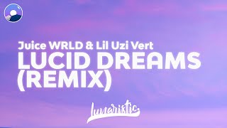 Juice WRLD amp Lil Uzi Vert  Lucid Dreams Remix Clean Version amp Lyrics [upl. by Anirehs]