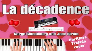 La decadence instrumental teclado cover partitura Paul  Serge piano tutorial [upl. by Gerhardine39]