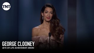 Amal Clooney Tribute to George  AFI 2018  TNT [upl. by Adnhoj390]