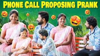 Phone Call Proposing Prank On Girl  Tamil Fun Prank  Mrno1 dubakur [upl. by Oynotna]