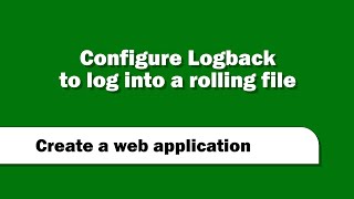 Spring Boot and Logback  How to log into a rolling file [upl. by Fritz]