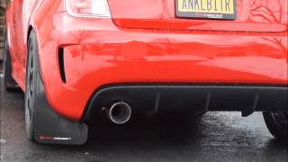 NEUF FIAT ABARTH 500T SINGLE EXHAUST SOUND CLIP [upl. by Barbaraanne]