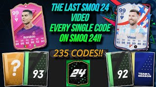 235 CODES EVERY SINGLE CODE IN SMOQ GAMES 24  ALL SECRET AND PROMO CODES [upl. by Shere]