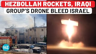 Hezbollah Rockets Hammer North Israel Two Killed In Kiryat Shmona Iraqi Group Fires Drone At Eilat [upl. by Tedric842]