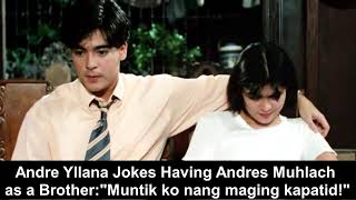 Andre Yllana Jokes About Almost Having Andres Muhlach as a Brother quotMuntik ko nang maging kapatidquot [upl. by Anilev]