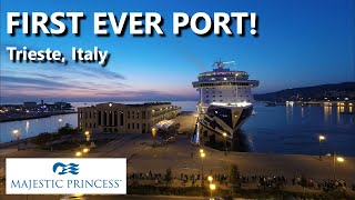 Majestic Princess entering Trieste port TimeLapse [upl. by Yemarej632]