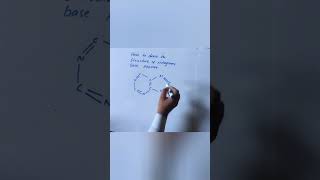 how to draw structure of nitrogenous bases purine  DNA [upl. by Laumas]