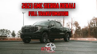 2023 GMC SIERRA DENALI FULL TRANSFORMATION  CHROME DELETE COLOR MATCH AND MORE [upl. by Pals315]