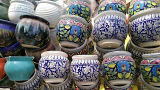 Khuraj ceramic pots and planters wholesale retailcheapest pots and ceramic crockery [upl. by Kelam]