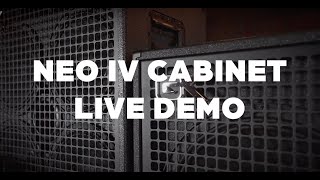 GallienKrueger NEO IV Bass Cabinets Official Demo [upl. by Magan]