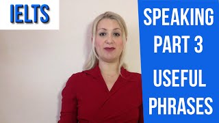 IELTS Speaking PART 3 USEFUL PHRASES [upl. by Hgalehs]