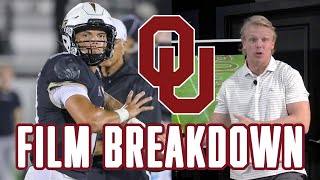 Will Dillon Gabriel Be Good at Oklahoma Film Breakdown Oklahoma Sooners Quarterback Chalk Talk [upl. by Norvil]