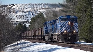 TRRS 529 Railfanning Michigans Upper Peninsula  21 Apr 2018 [upl. by Sonaj]