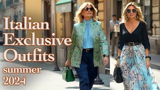 🇮🇹 Milan Street Fashion Summer 2024 ☀️ Gorgeous Outfits of Early Summer Exclusive Shopping walk [upl. by Collette47]