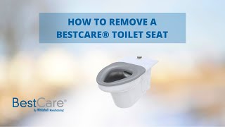 How to Remove a BestCare® Toilet Seat  Whitehall® Manufacturing [upl. by Dewitt]