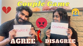 ഒരു Couple Game AGREE to DISAGREE 🙌💔😳😂അടി ആയി അവസാനം 😖🥵Let’s play [upl. by Einaffyt20]