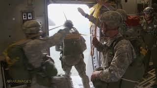 Paratroops Jump from C17  Multiple Cameras [upl. by Aseneg]