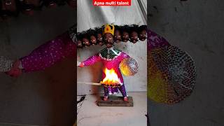 🗞️📰 रावण कैसे बनाए  Ravan Putla making  Ravan kaise banate hain Shorts [upl. by Etnecniv]