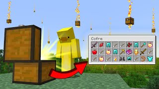 MINECRAFT pero CAEN COFRES CON ITEMS ALEATORIOS [upl. by Carrel]