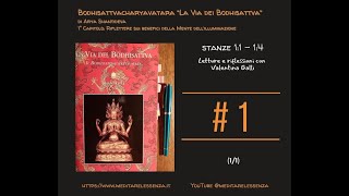 Bodhisattvacharyavatara la Via dei Bodhisattva di Shantideva – 1 CAP st 1 4 meditarelessenza [upl. by La Verne]