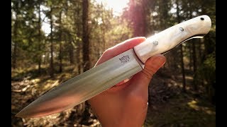 Bark River Knives  Aurora II White Pearl Kirinite [upl. by Ecirtap]